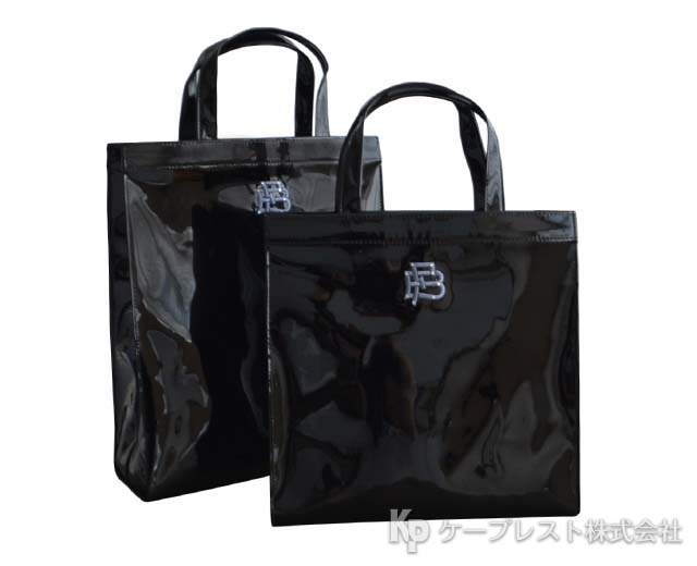 横浜雙葉同エナメルトートバッグ